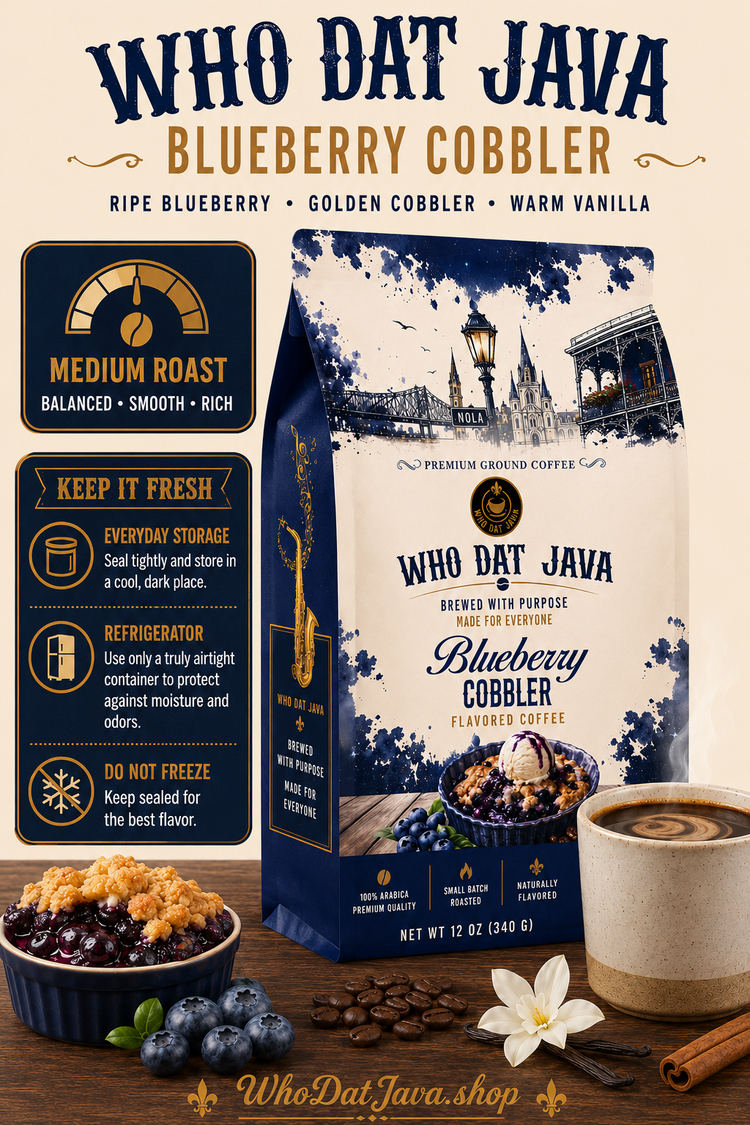 Blueberry Cobbler Flavored Coffee detail 3
