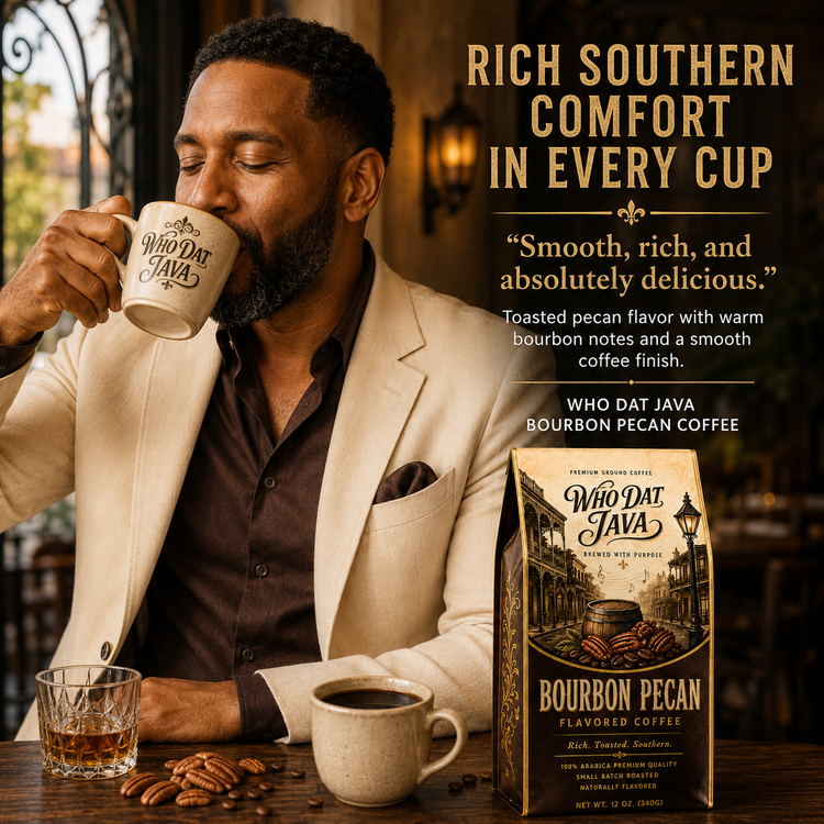 Bourbon Pecan Flavored Coffee detail 2