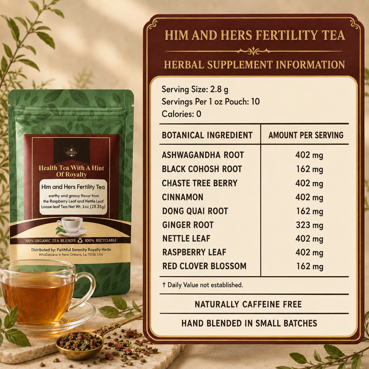 Him and Hers Fertility Organic Loose-Leaf Tea detail 5