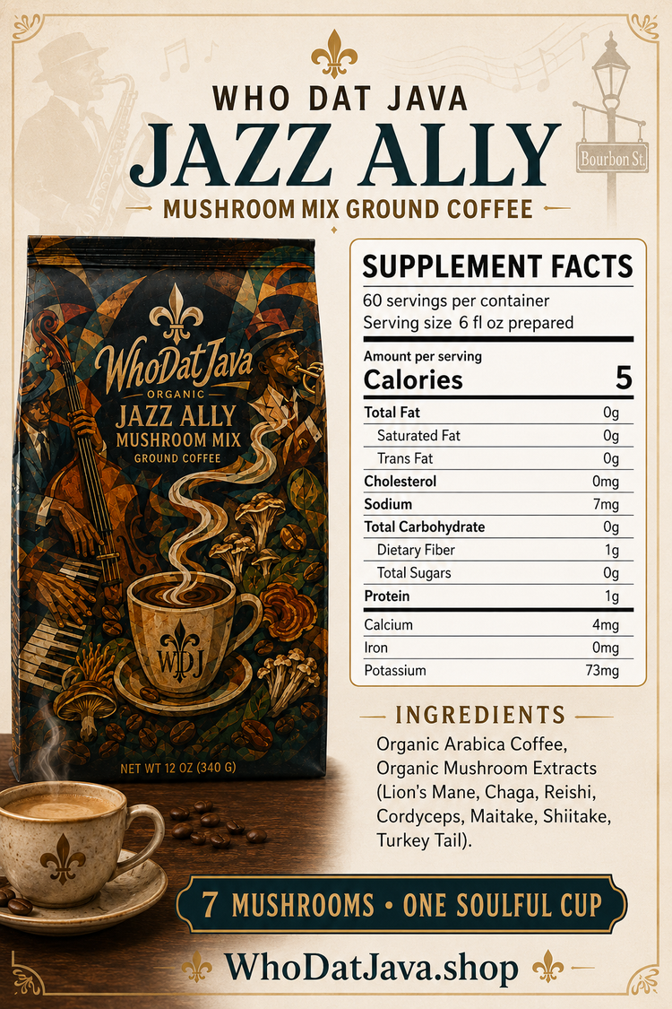 Jazz Ally Mushroom Mix Ground Coffee detail 5