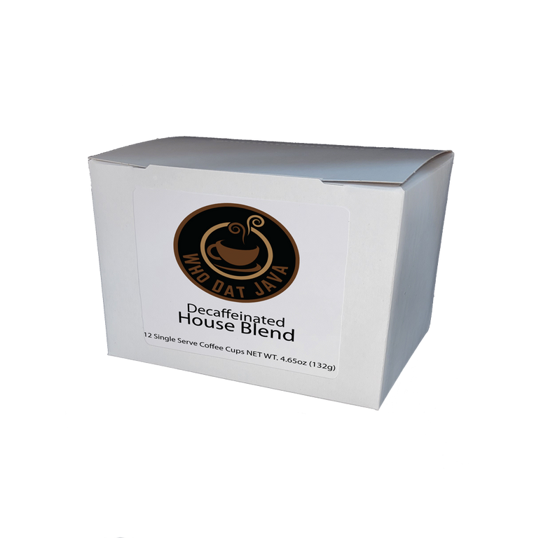 DECAFFEINATED HOUSE BLEND SINGLE SERVE COFFEE