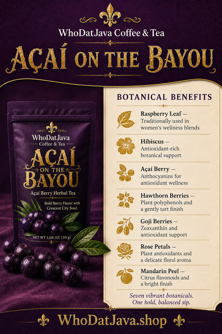 Acai on the Bayou Acai Berry Herbal Tea detail 2