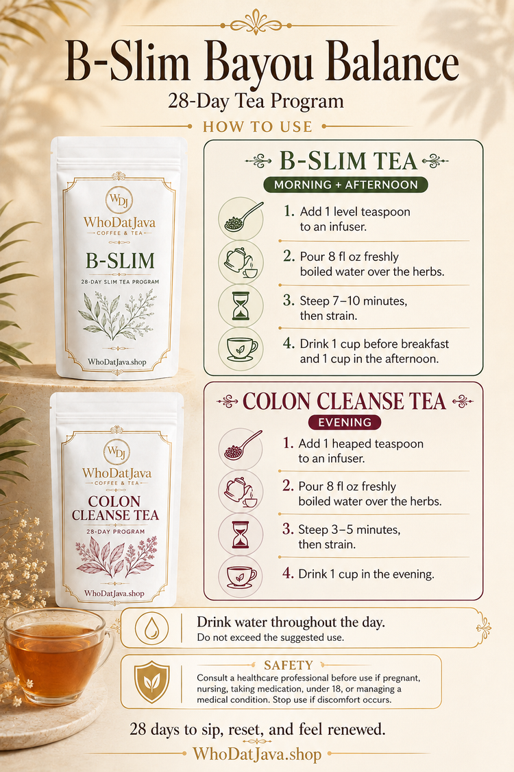 B-Slim Bayou Balance 28-Day Tea Program detail 4
