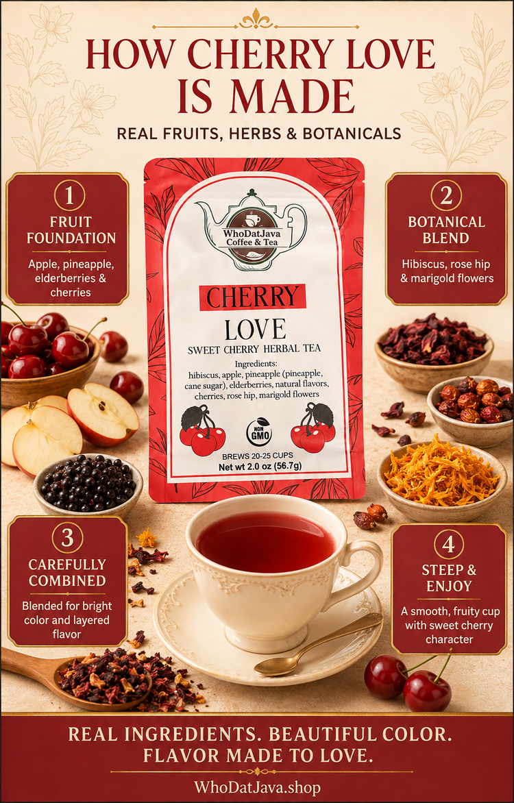 Cherry Love Sweet Cherry Herbal Tea detail 3