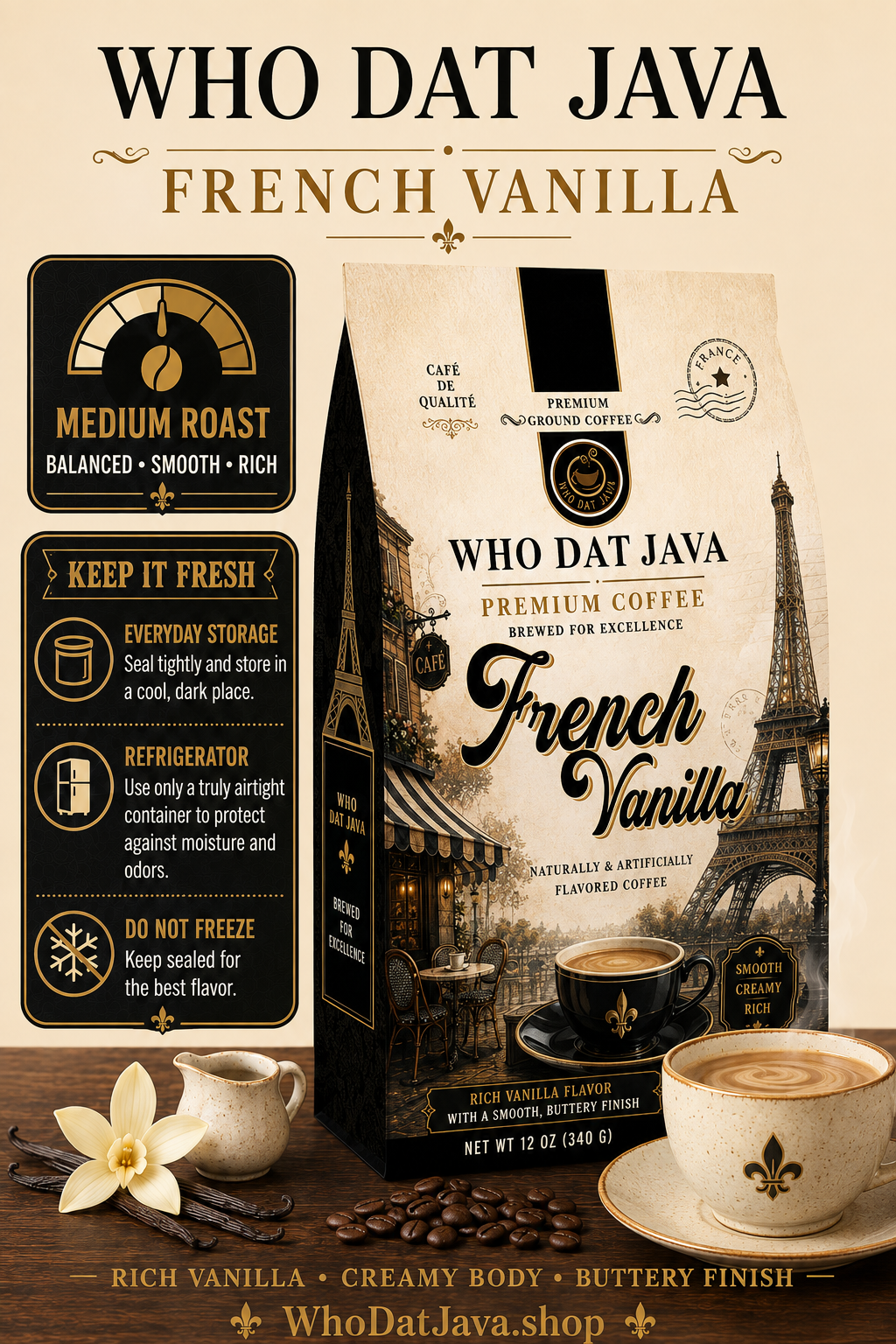 French Vanilla Flavored Coffee detail 3