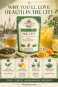 Health in the City Light Citrus Green Tea prepared in a cup
