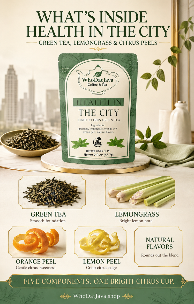 Health in the City Light Citrus Green Tea detail 4