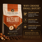 Hazelnut Flavored Coffee prepared in a cup