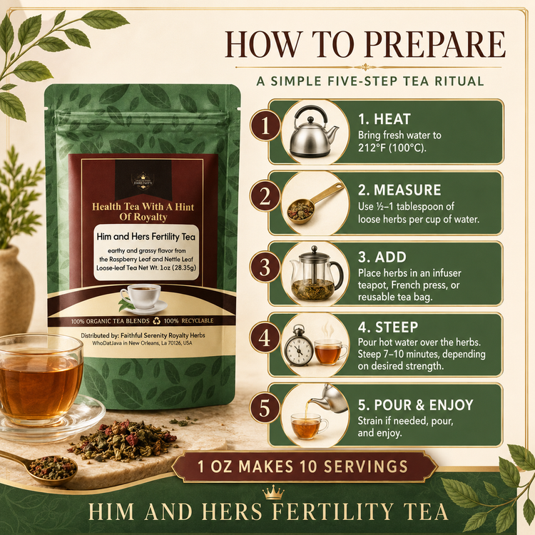 Him and Hers Fertility Organic Loose-Leaf Tea detail 4