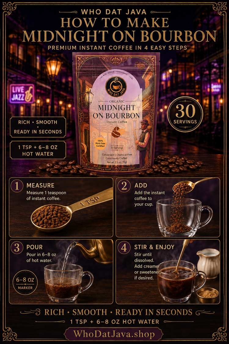 Midnight on Bourbon Instant Coffee detail 3
