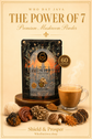 1887 Super 7 Organic Mushroom Powder packaging, mushroom powder