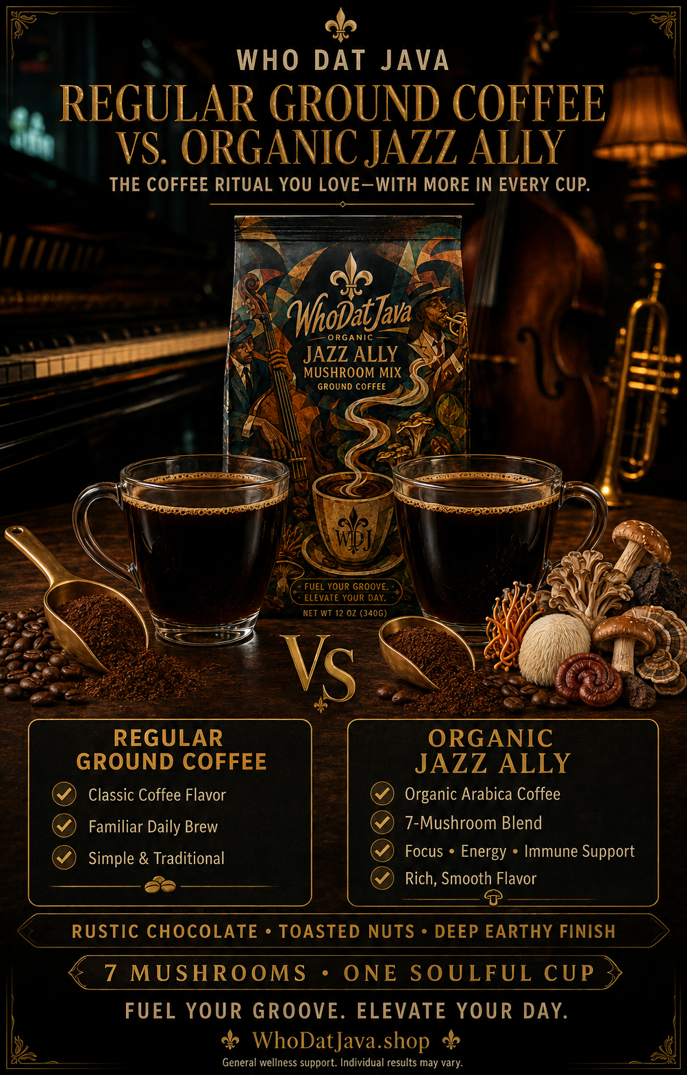 Jazz Ally Mushroom Mix Ground Coffee detail 2