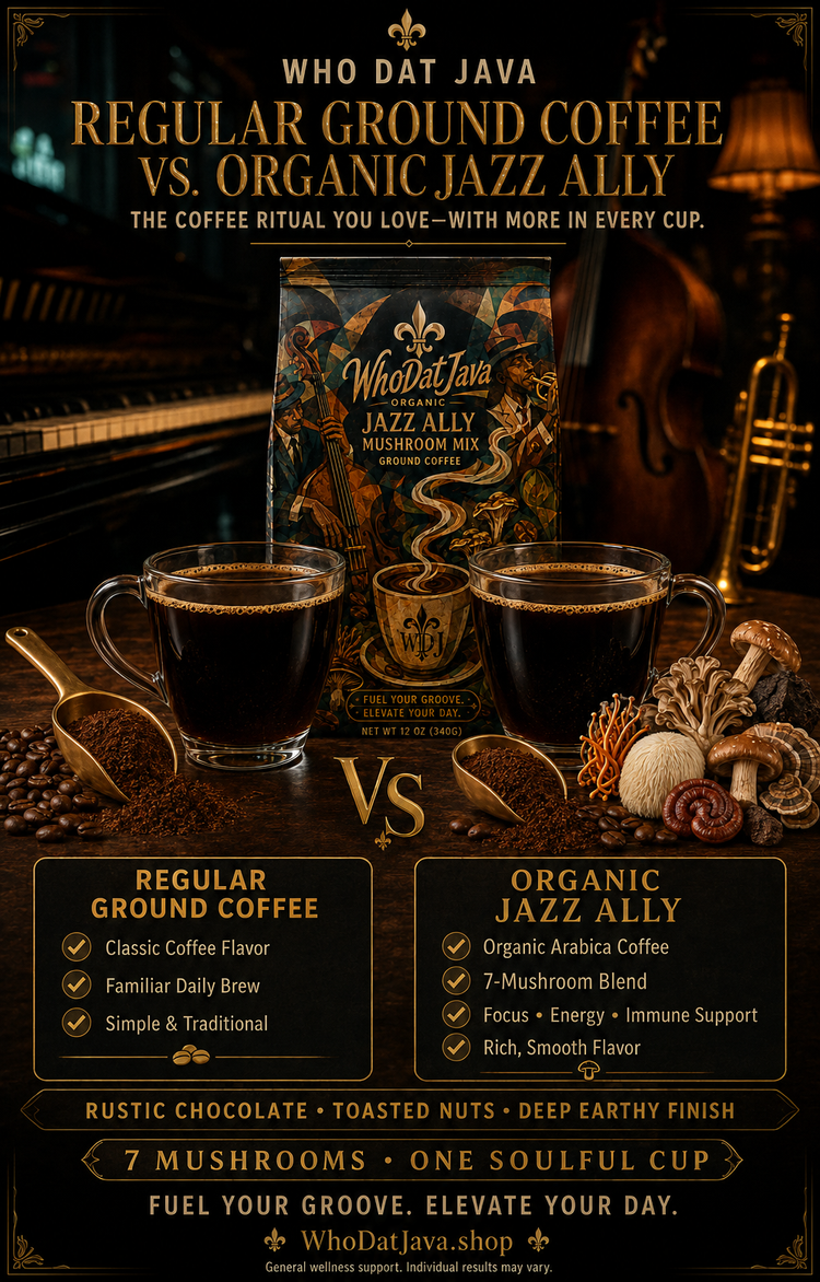 Jazz Ally Mushroom Mix Ground Coffee detail 2