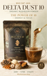 Delta Dust 10 Organic Mushroom Powder packaging, mushroom powder