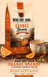 Orange Brandy Flavored Coffee packaging, flavored coffee