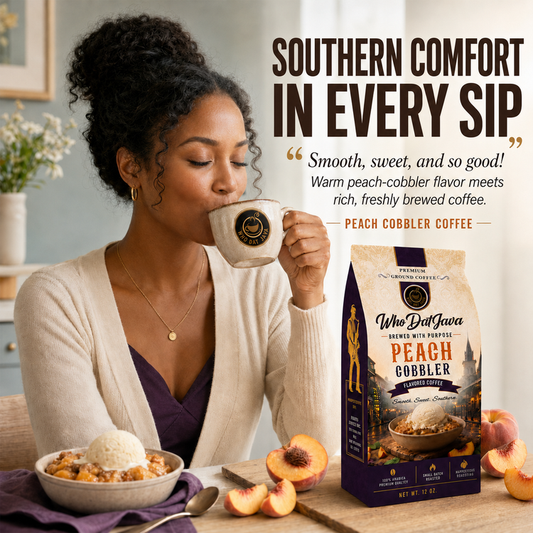 Peach Cobbler Flavored Coffee detail 2