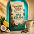 Piña Colada Flavored Coffee packaging, flavored coffee