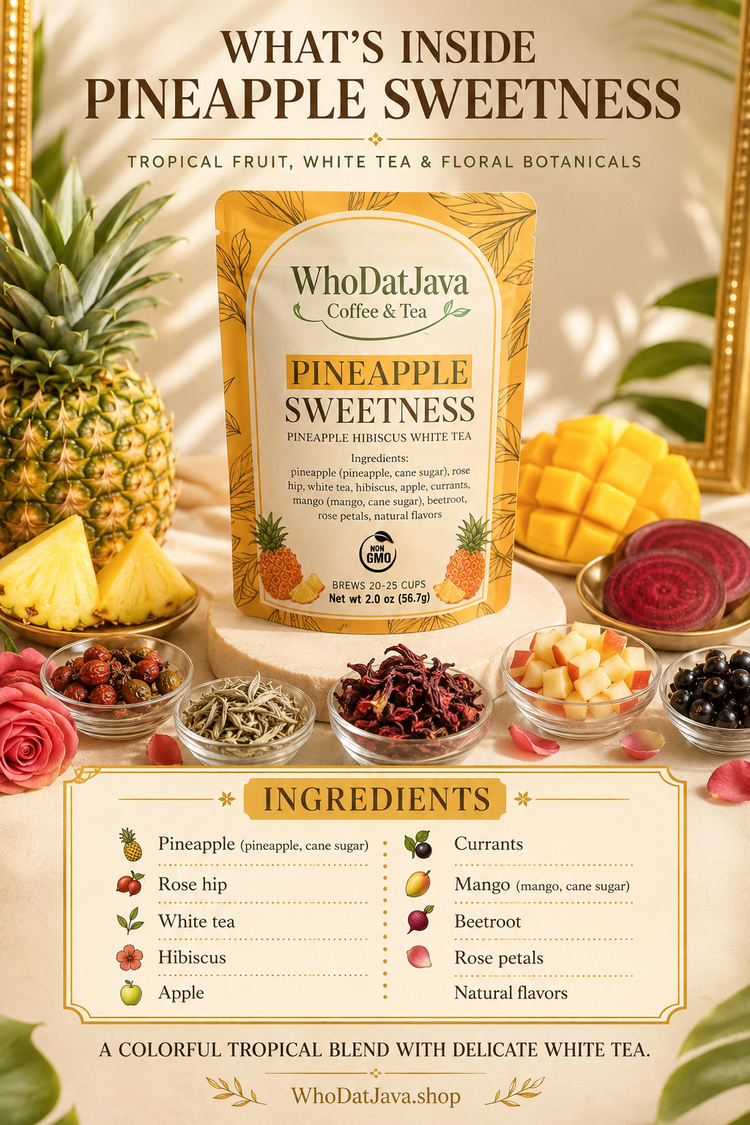Pineapple Sweetness Pineapple Hibiscus White Tea detail 2