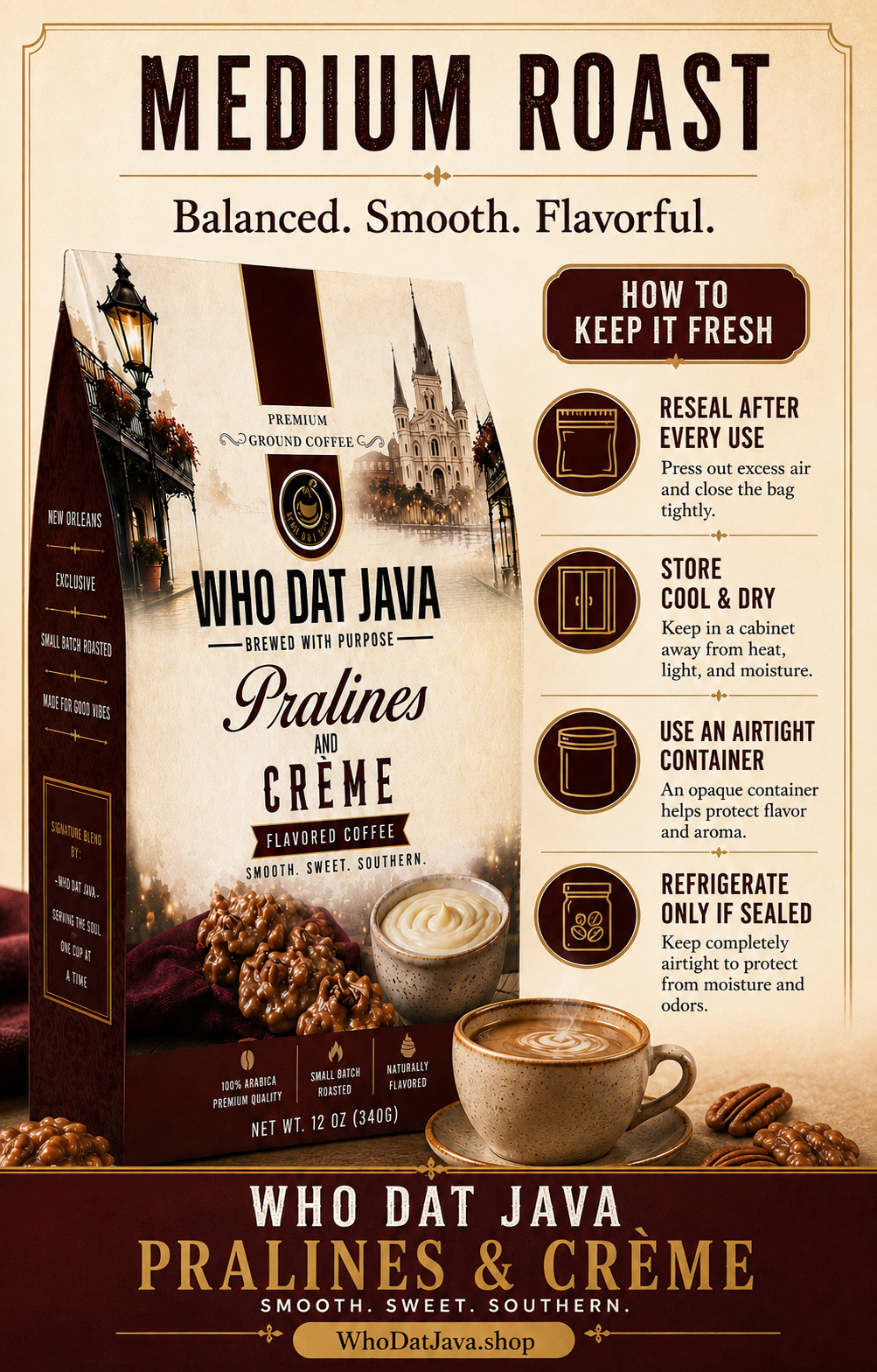 Pralines and Crème Flavored Coffee detail 3