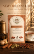 New Orleans Love Spiced Chai Black Tea packaging, herbal tea