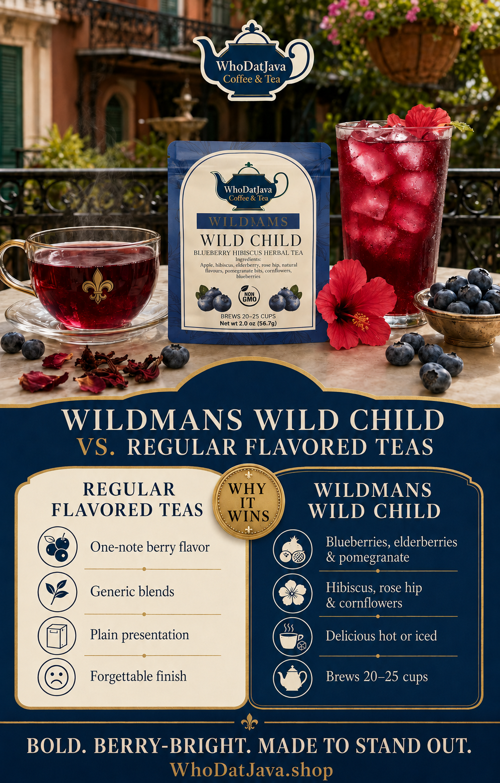 Wildmans Wild Child Blueberry Hibiscus Herbal Tea detail 3