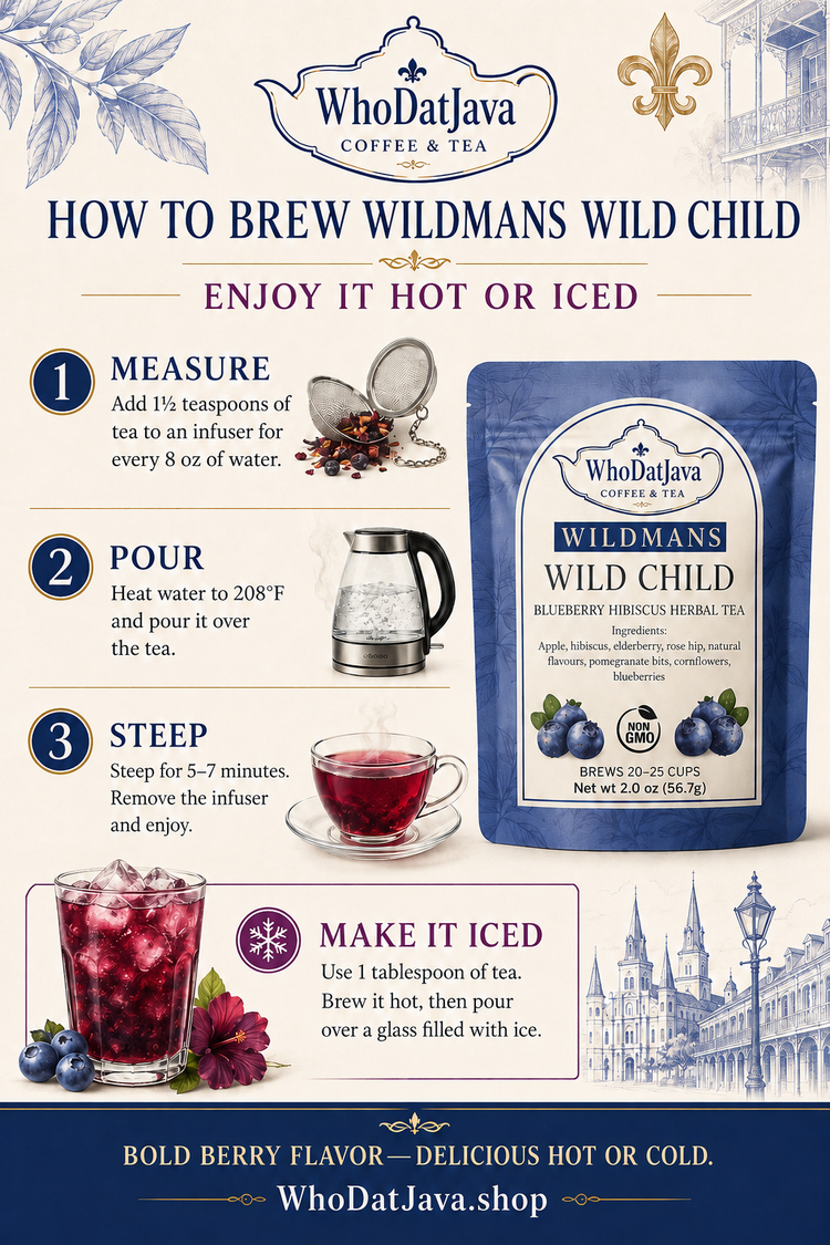 Wildmans Wild Child Blueberry Hibiscus Herbal Tea detail 4
